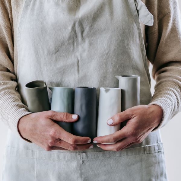 Flax Jug No Handle h13cm- Khaki – Flax Ceramics