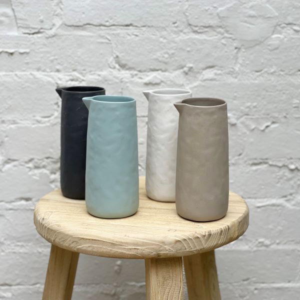 Flax Jug No Handle h19cm Grey Flax Ceramics