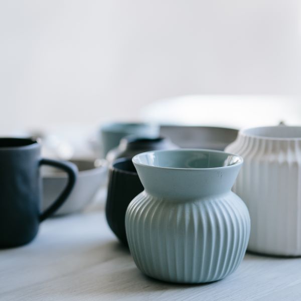 Flax Amity Vase h11cm- Duck Egg – Flax Ceramics