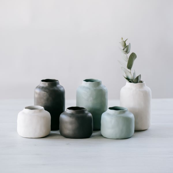 Flax Vue Vase D9H14 White – Flax Ceramics