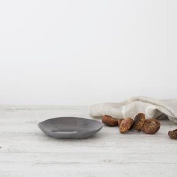 Flax Side Plate d16cm - Charcoal