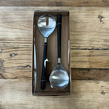 Load image into Gallery viewer, Black Handle Salad Servers
