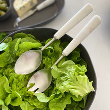 Load image into Gallery viewer, Marble Handle Salad Servers
