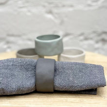 Load image into Gallery viewer, Flax Napkin Ring 3x6 - Charcoal
