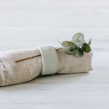 Load image into Gallery viewer, Flax Napkin Ring 3x6 - Duck Egg
