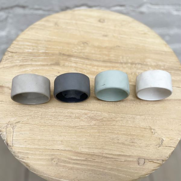 Flax Napkin Ring 3x6 - White – Flax Ceramics