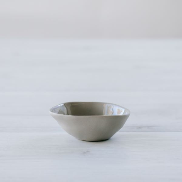 Flax Pinch Pot d8cm - Grey