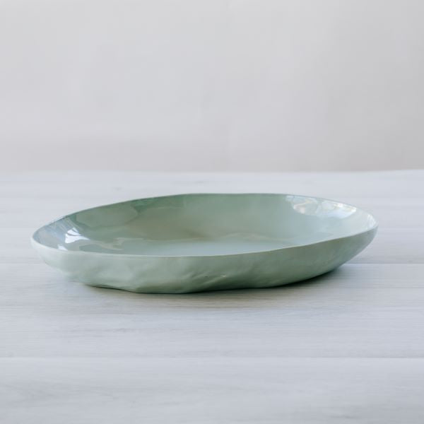 Flax Platter 38x28 - Duck Egg