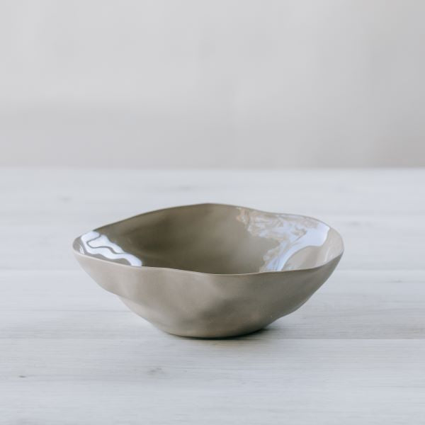 Flax Fruit Bowl d19cm - Grey