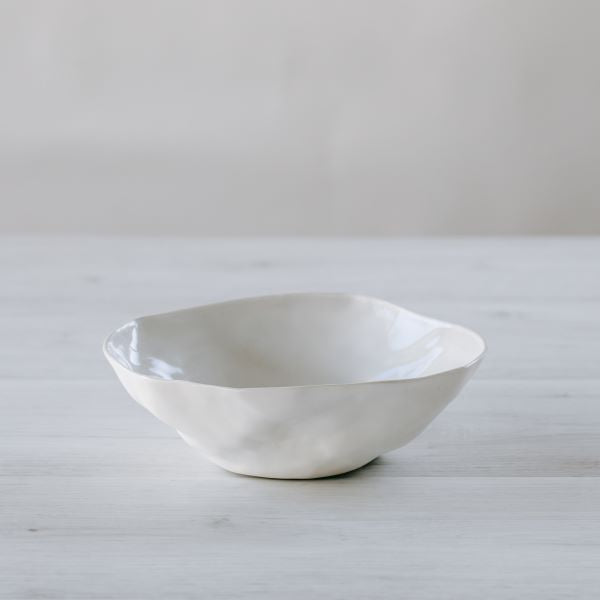 Flax Fruit Bowl d19cm - White