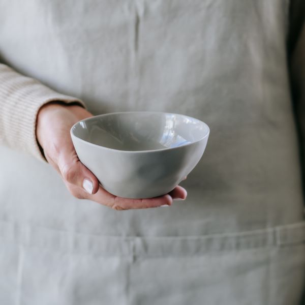 Flax Fruit Bowl d12cm - Grey