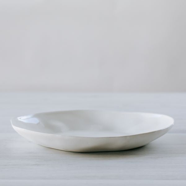 Flax Plate d26cm - White