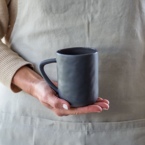Flax Mug h10cm - Charcoal