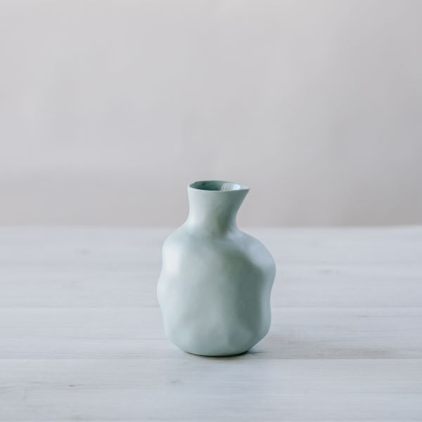 Flax Sake Bottle h15cm - Duck Egg
