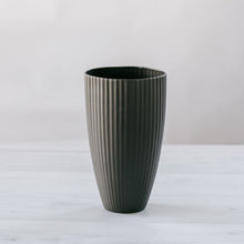Load image into Gallery viewer, Flax Amity Vase h27cm - Charcoal
