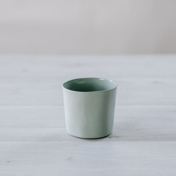 Flax Round Cup d8cm Duck Egg