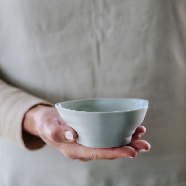 Flax Serve Bowl h4.5cm Duck Egg