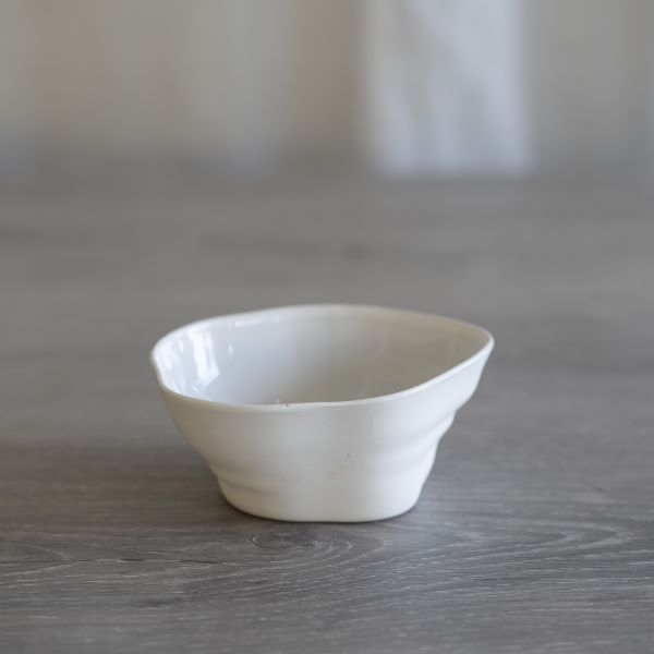 Flax Serve Bowl h4.5cm White
