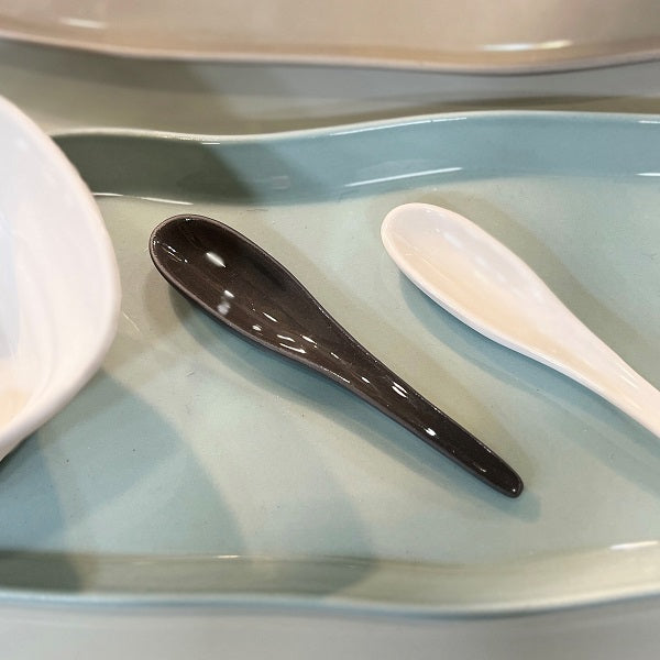 Flax Serve Spoon L10cm Charcoal