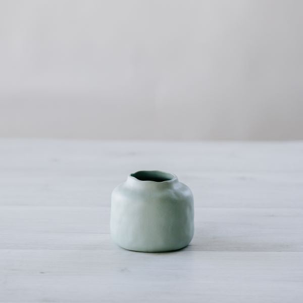 Flax Vue Vase D9H8 Duck Egg