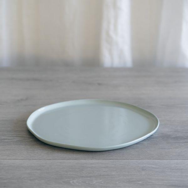 Flax Round Plate 27cm - Duck Egg