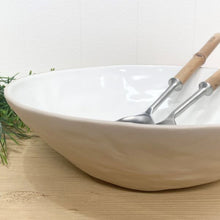 Load image into Gallery viewer, Flax Glaze Platter Bowl
