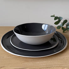 Load image into Gallery viewer, Flax ED 12 Piece Dinner Set - Charcoal

