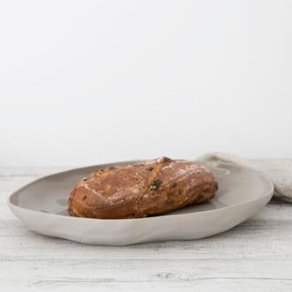 Flax Platter 38x28 - Grey