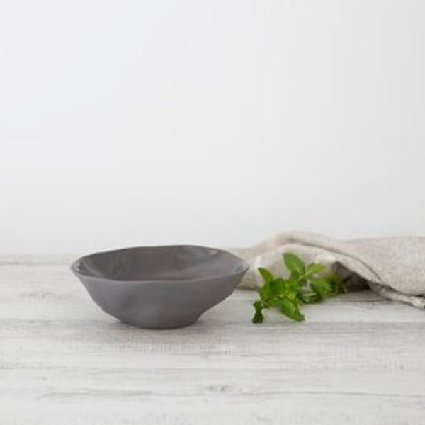 Flax Fruit Bowl d19cm - Charcoal