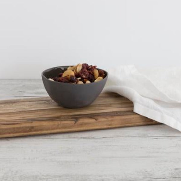 Flax Fruit Bowl d12cm - Charcoal
