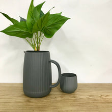 Load image into Gallery viewer, Flax Amity Jug h20cm- Charcoal
